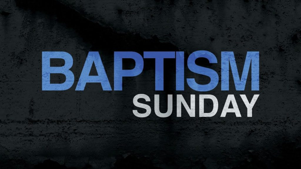 Baptism this Sunday
